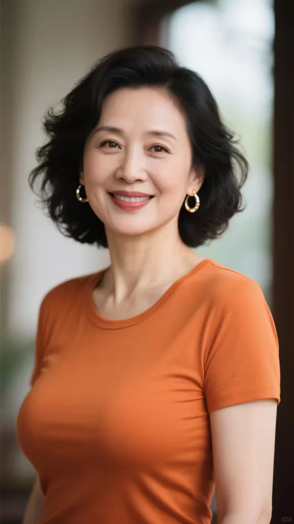 岁月美如画，48岁成熟阿姨的颜值盛宴