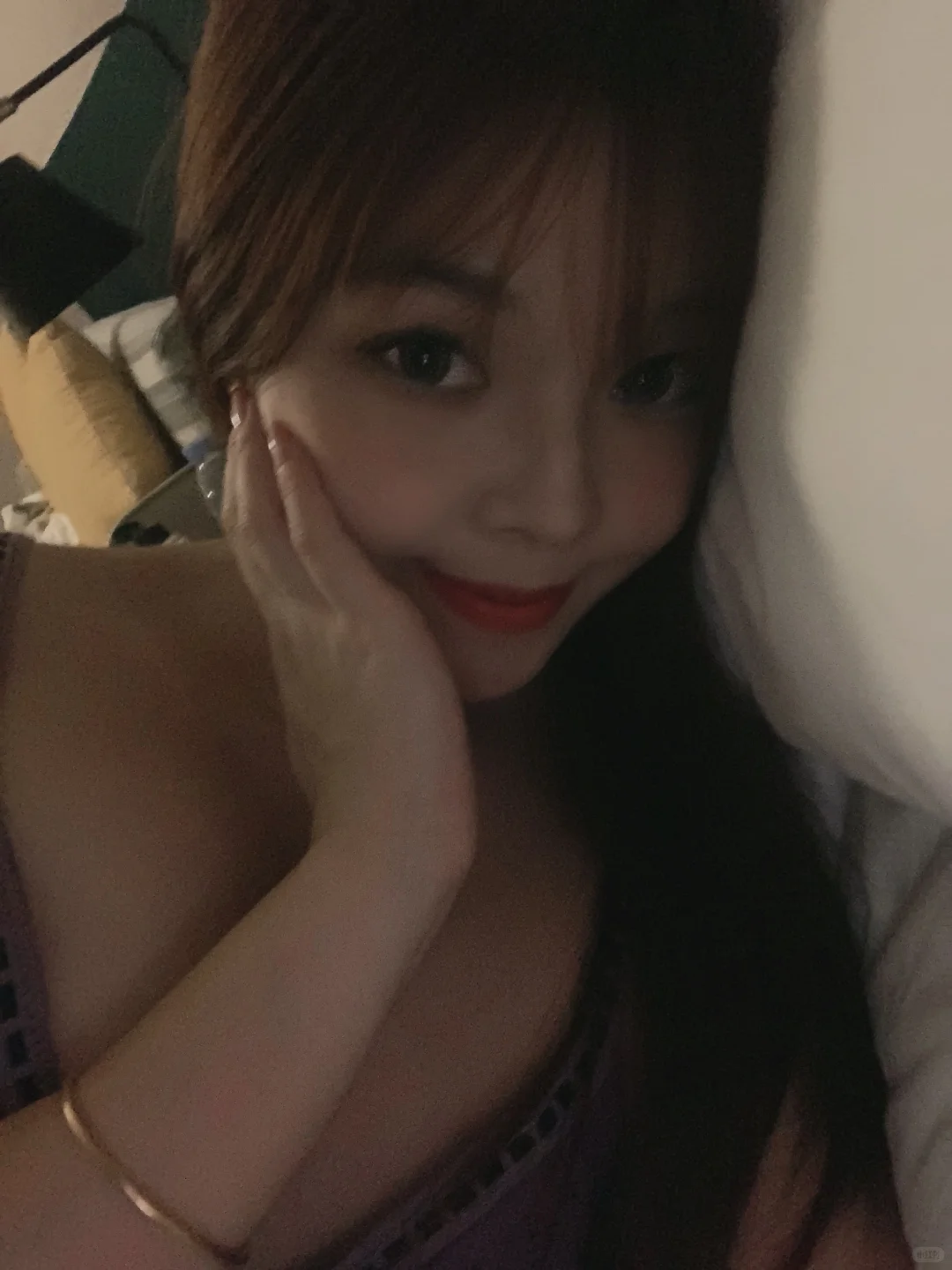 紫色的睡衣