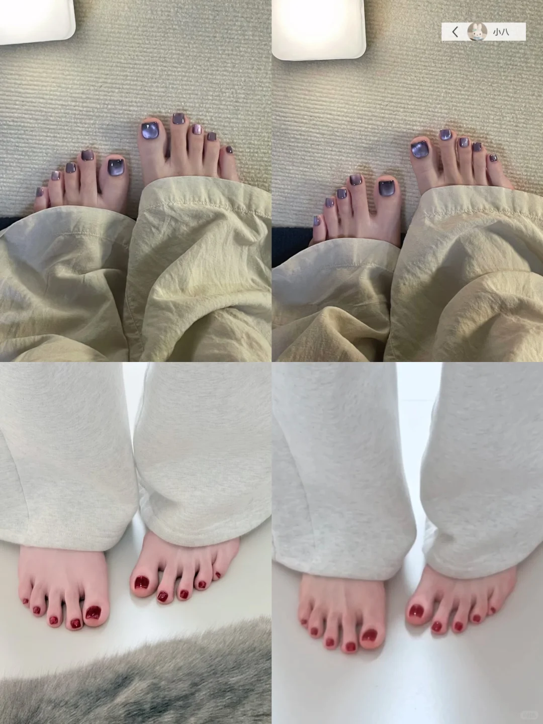 最近Mark的一些脚美甲💅