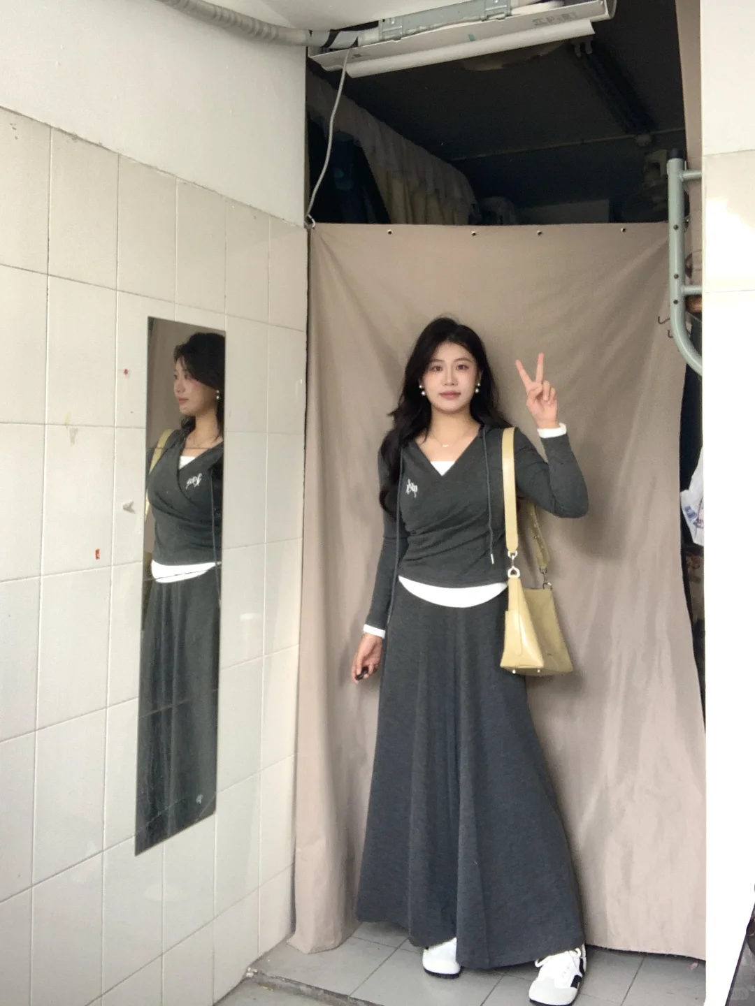 168 135斤大🐻微胖🫧早秋日常穿搭（侧面背面