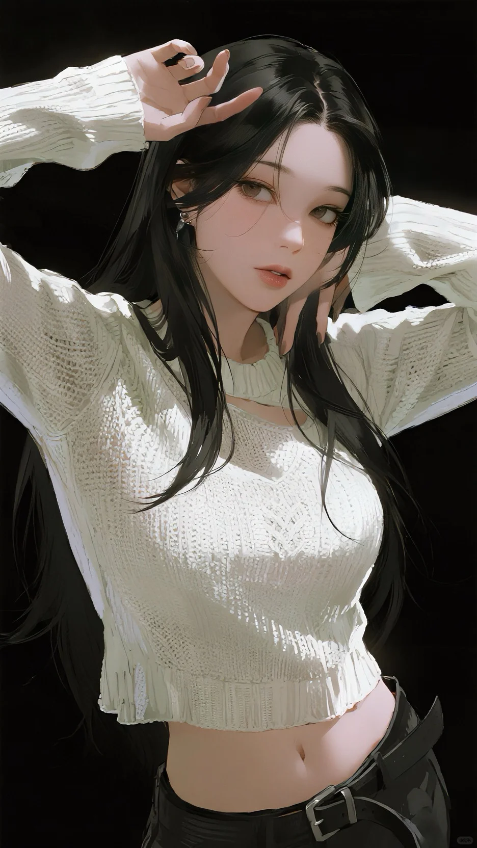#自曲💕手机壁纸:这腰线很难不爱!!