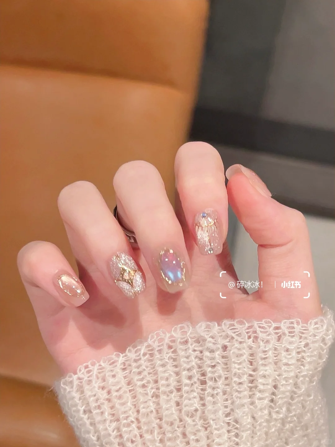 新美甲nail 👑希腊女神权杖美甲✨闪闪发光～