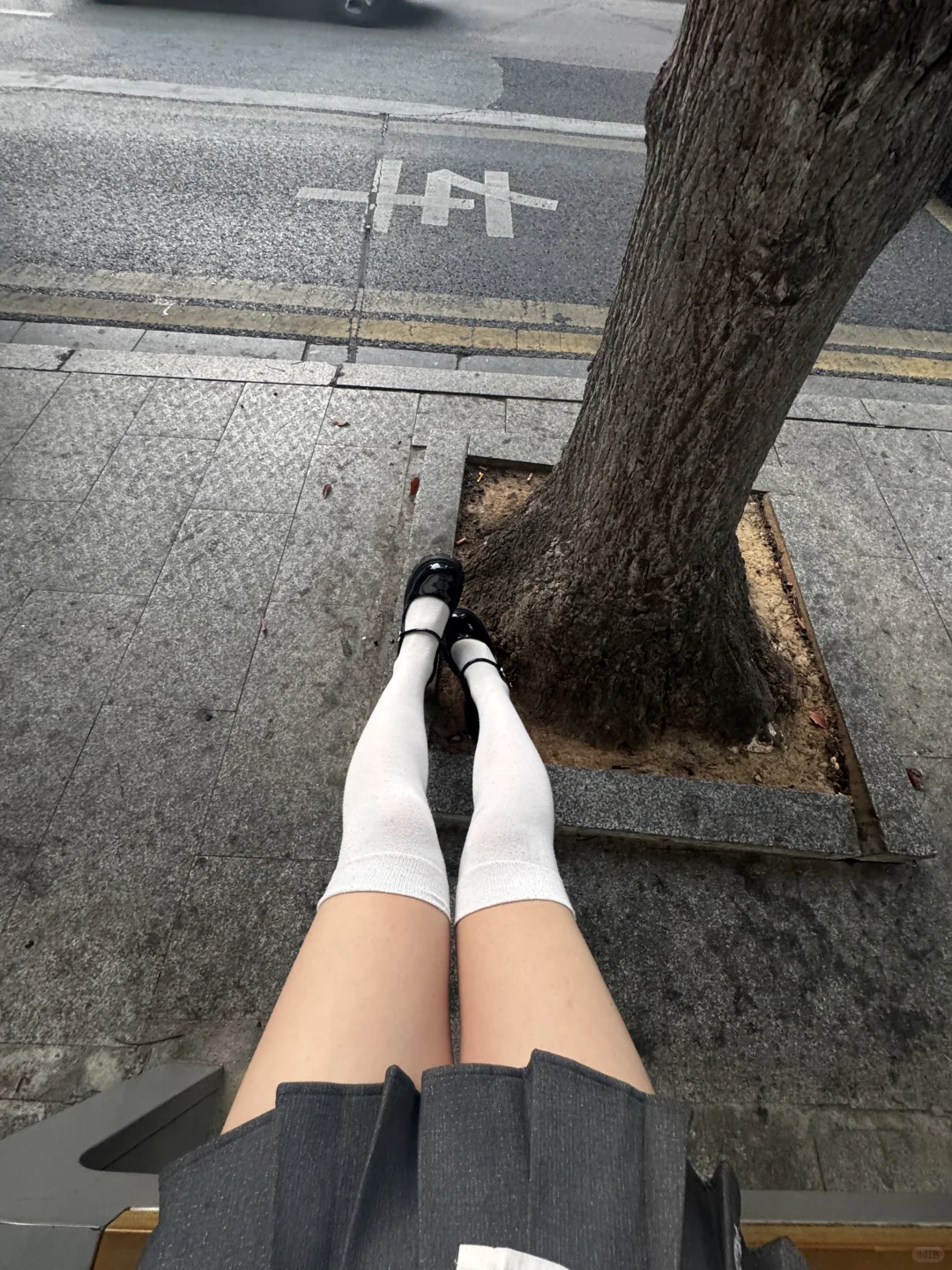 JK制服+小腿袜的元气腿精穿搭！