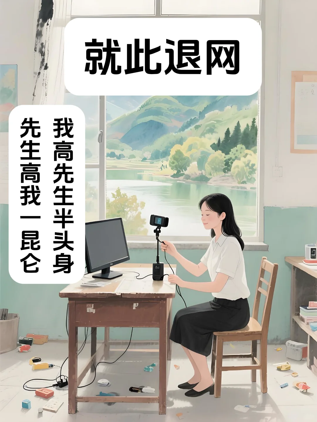 晚上是“C边”主播,白天是支教老师