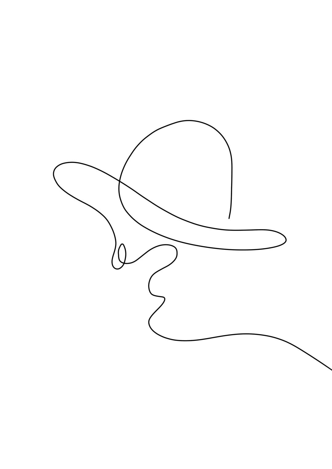 一笔画,留白