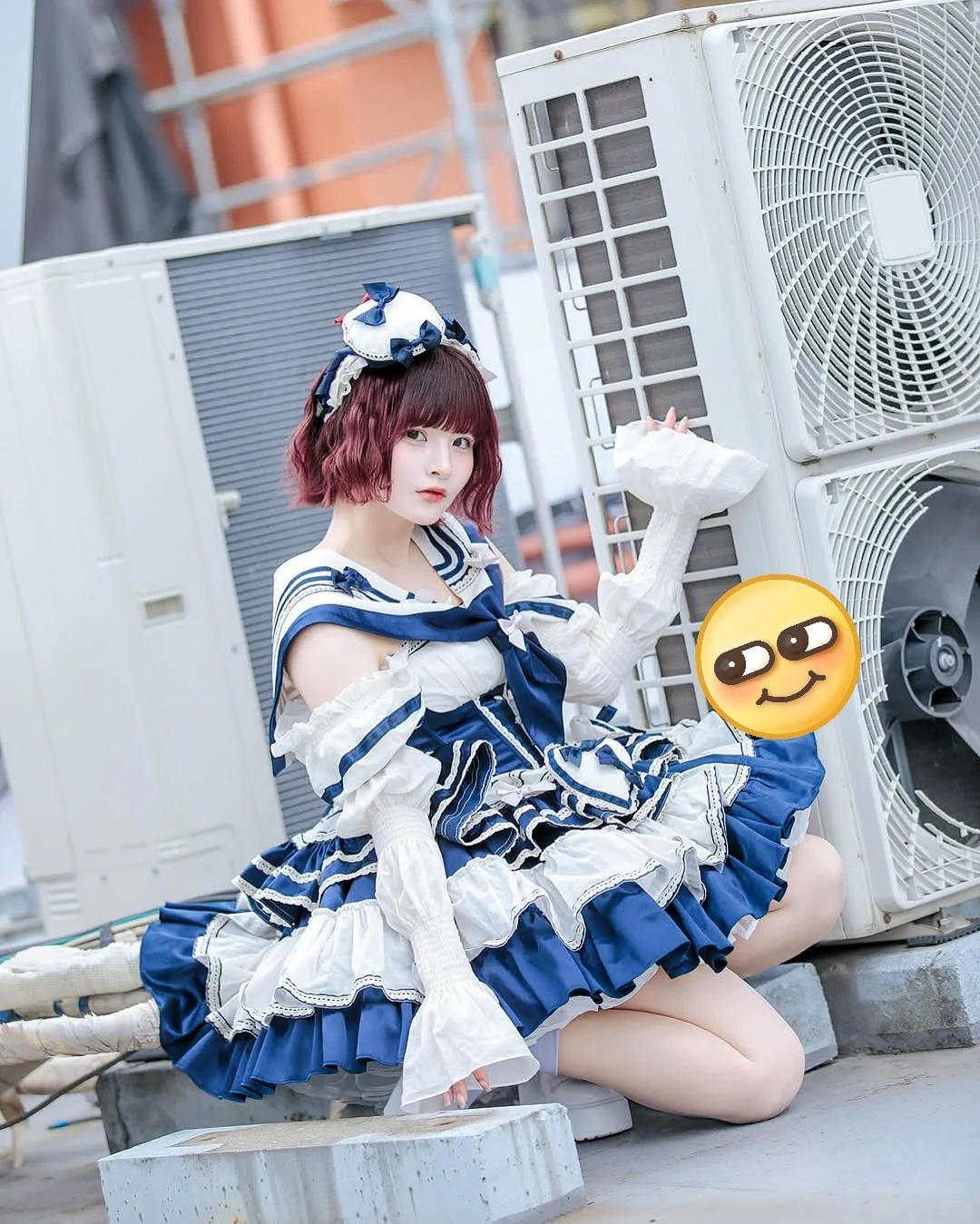 一定要拍上衣的水手服!
