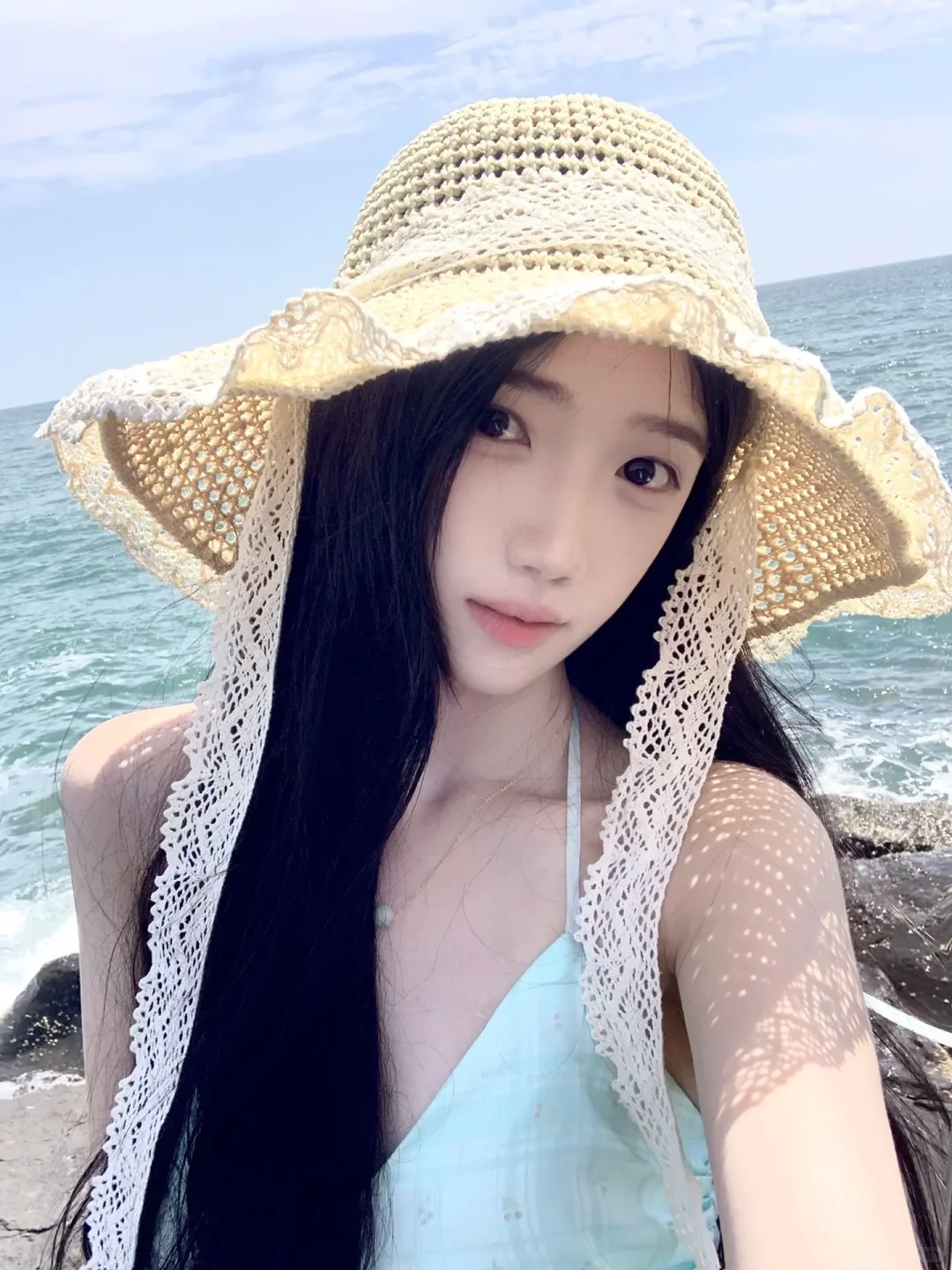 居然只要4块多！海边拍照帽我锁了！🌊