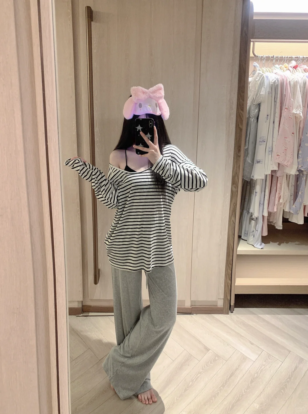 就爱穿条纹！超舒服的一套呐！