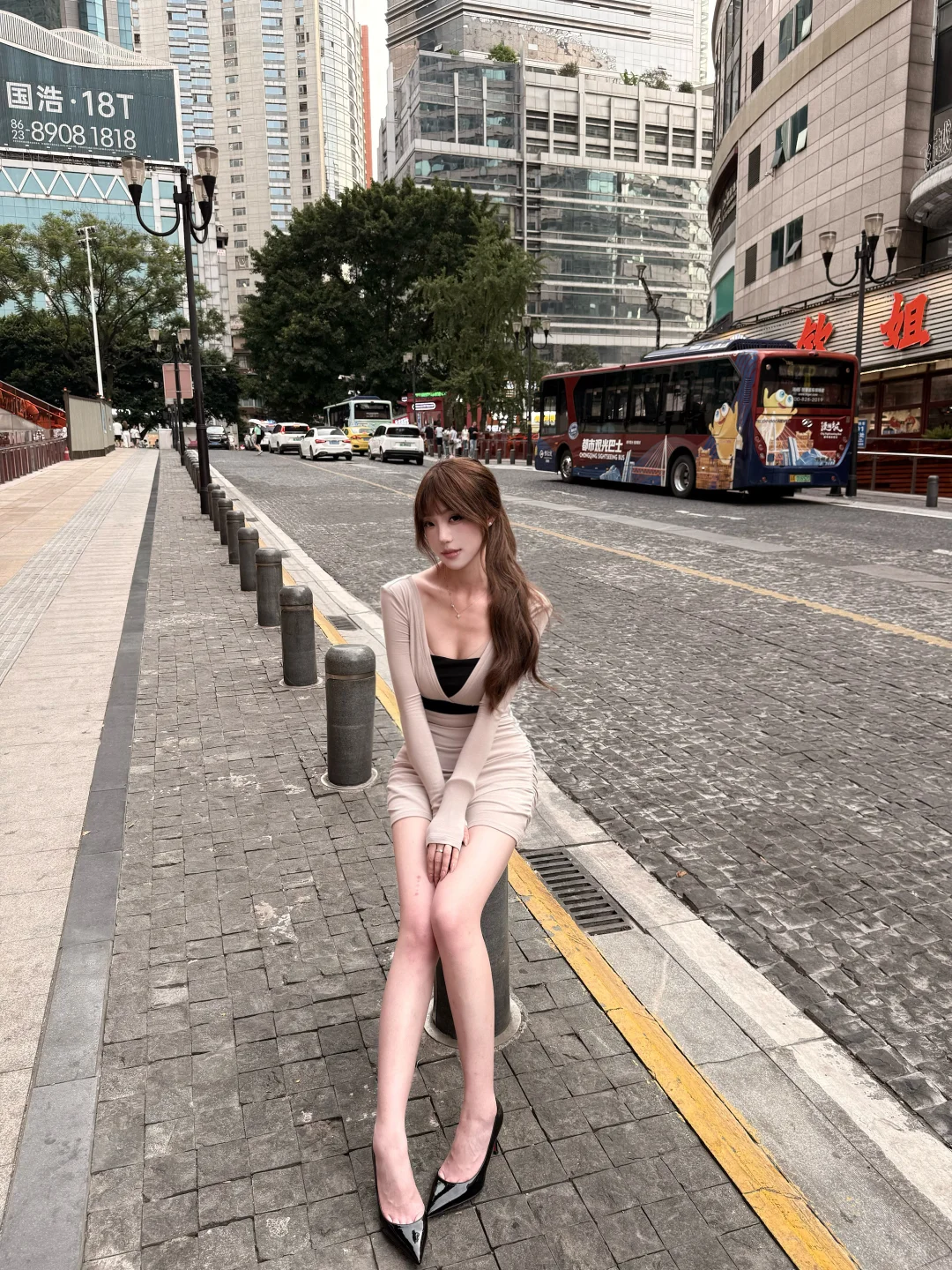 卷发高马尾的魅力