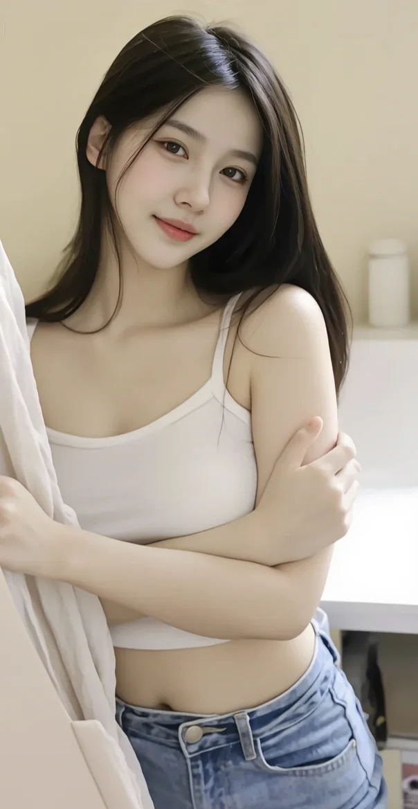 怎么会有这么清纯甜美的女孩～