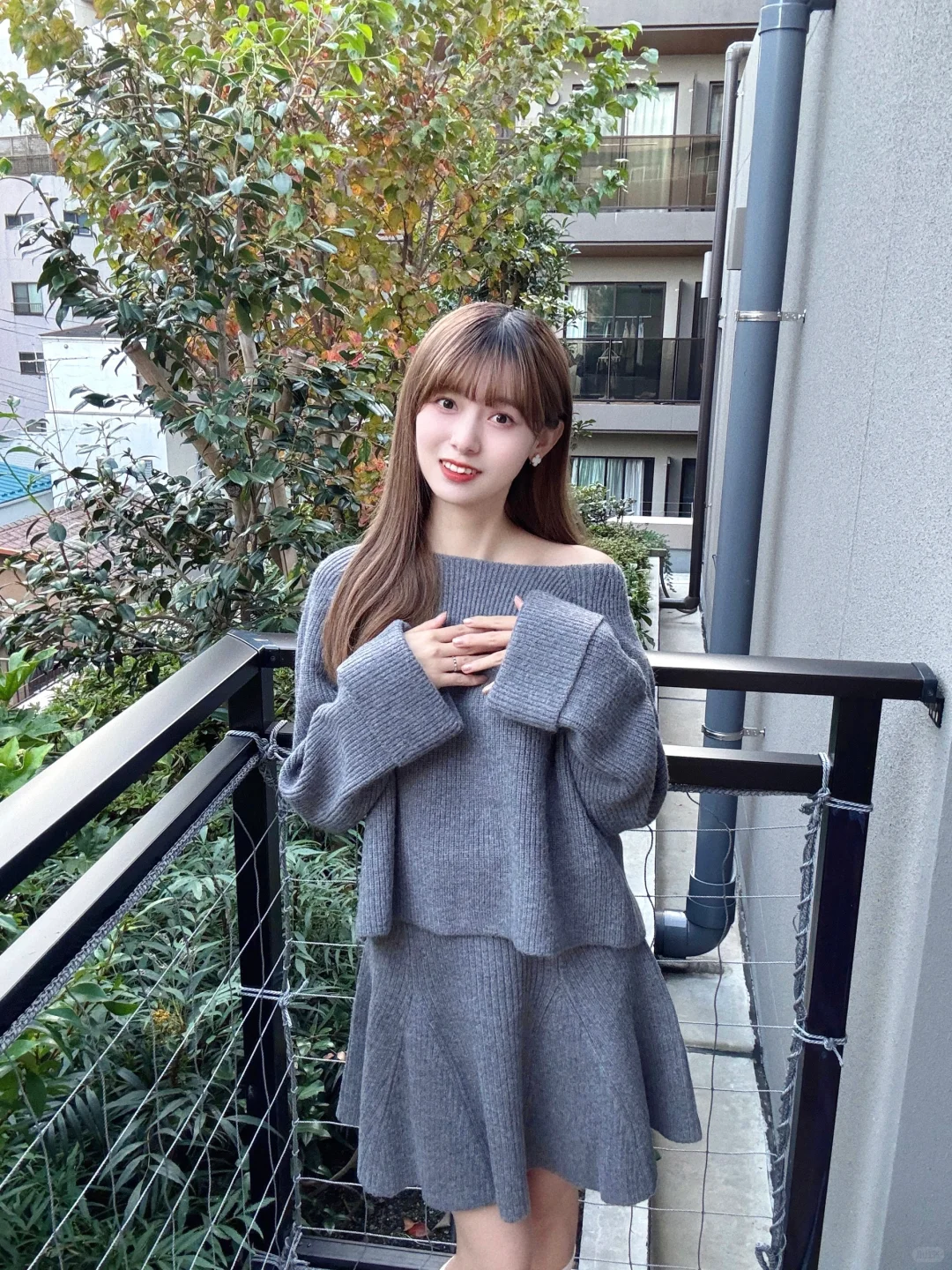铃木爱理同款针织内搭上身也太妩媚了吧😭
