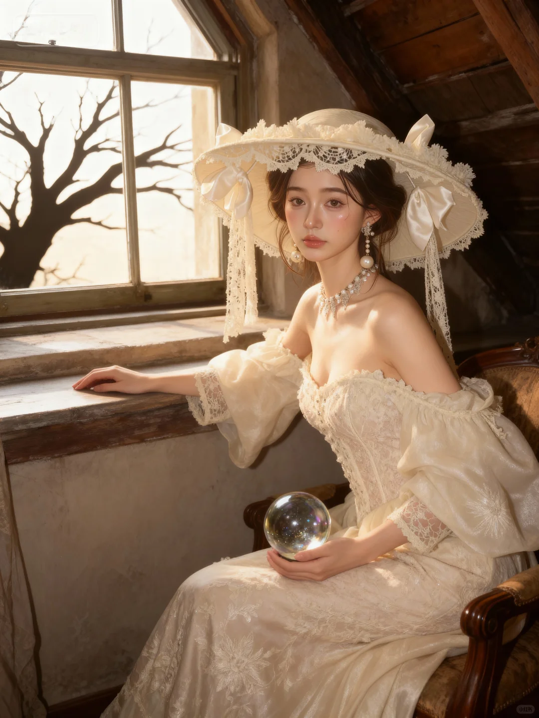 闯入19世纪的油画！古典油画少女感写真！