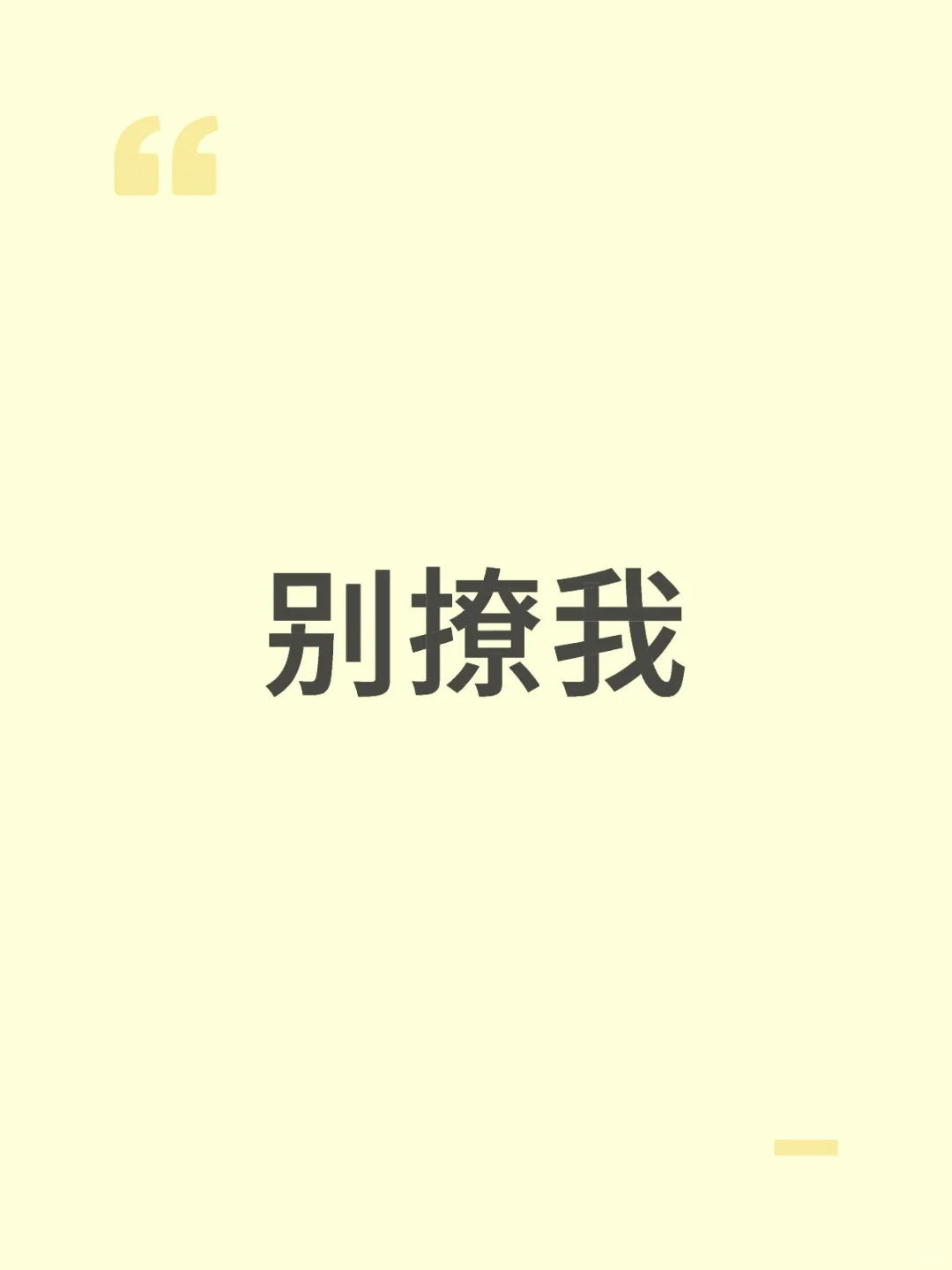 别撩我