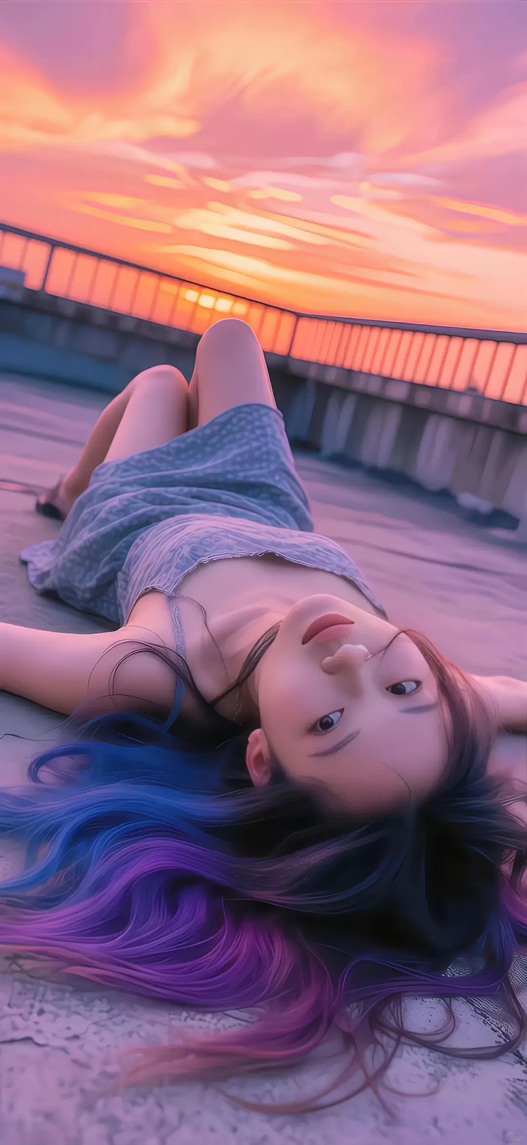 壁纸分享：高清全屏性感纯欲少女手机壁纸