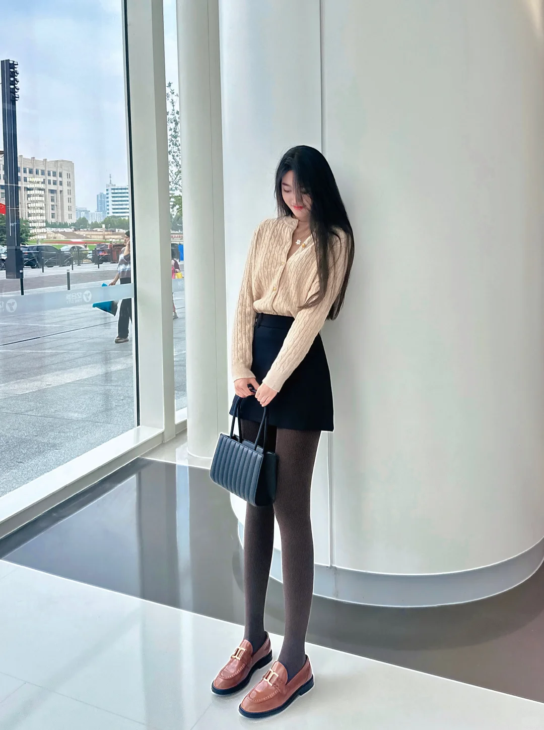 秋冬就是各种颜色的连裤袜