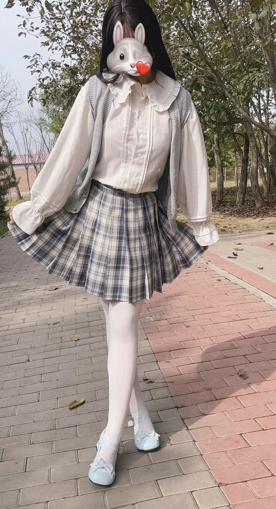 秋天了可以穿针织打底裤了，搭配温柔一刀