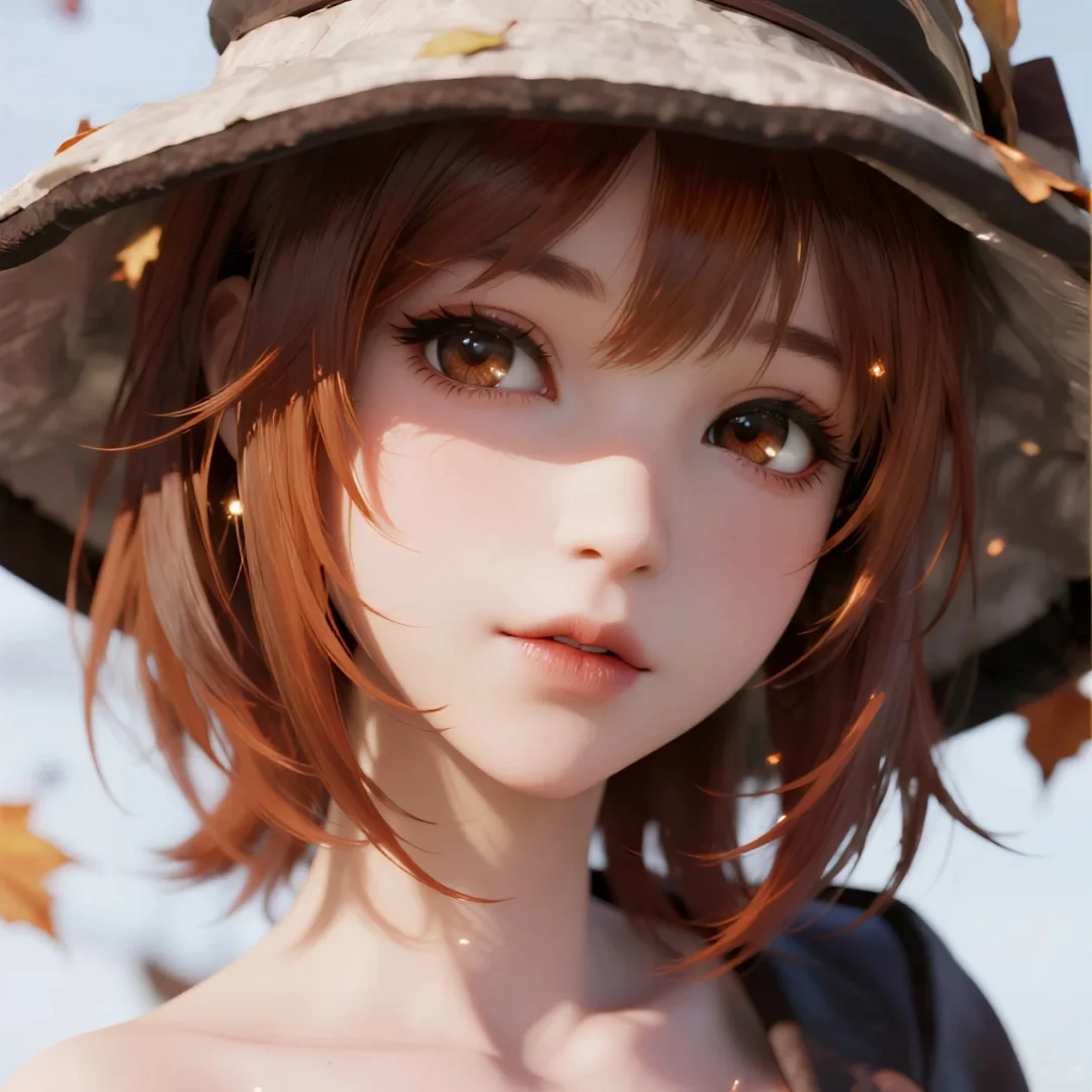 【女生头像】秋，如鹿独行林