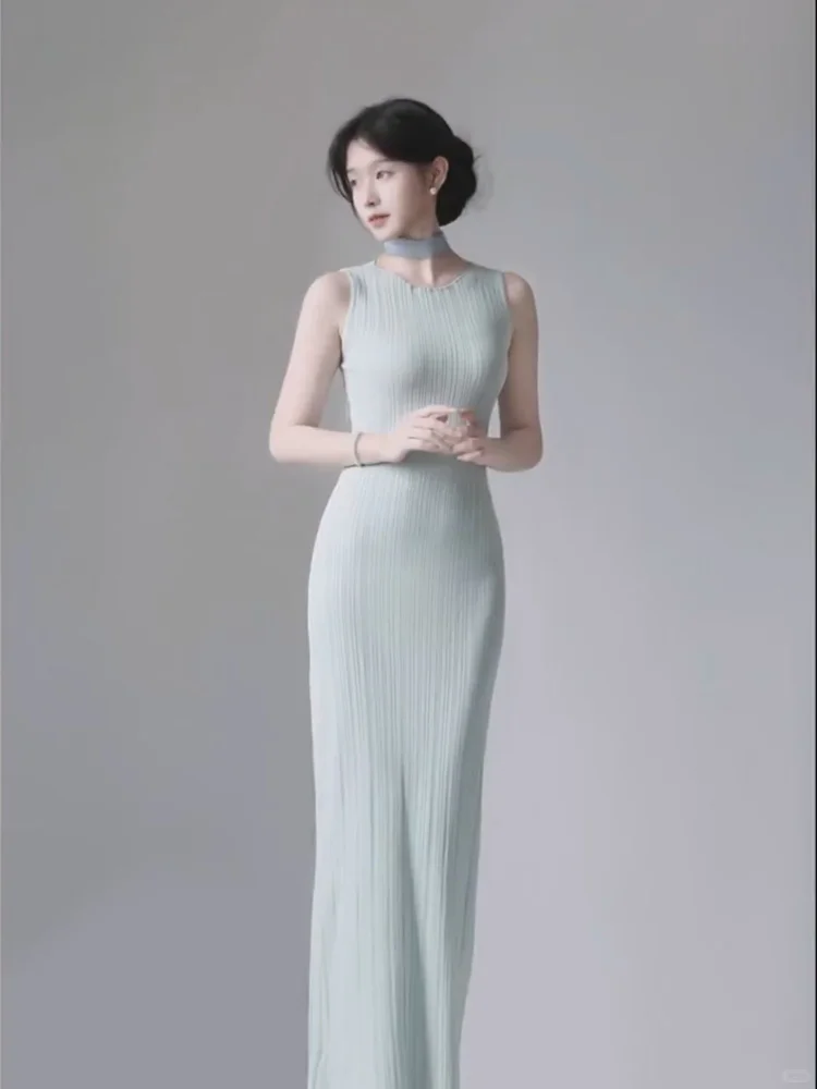 蓝色好米💙这么显瘦的背心裙不要命啦！！