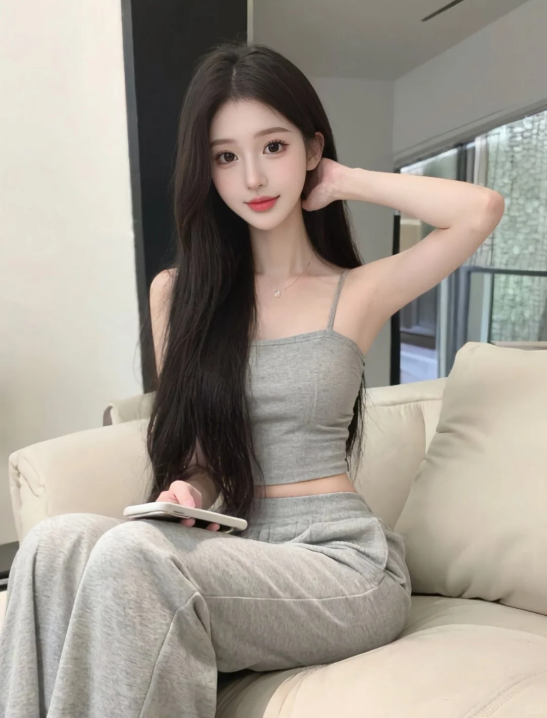 冲向海边的清秋女孩🍂