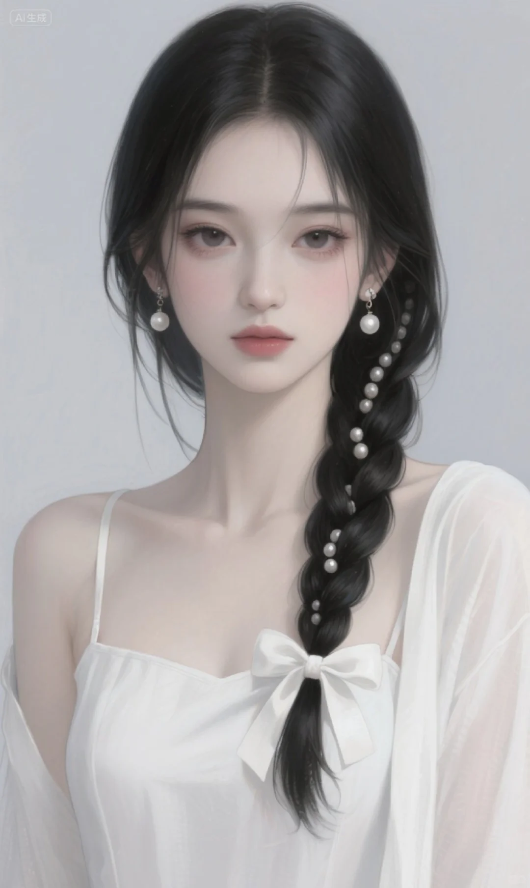 眉眼含情，尽是东方女子的温婉之美