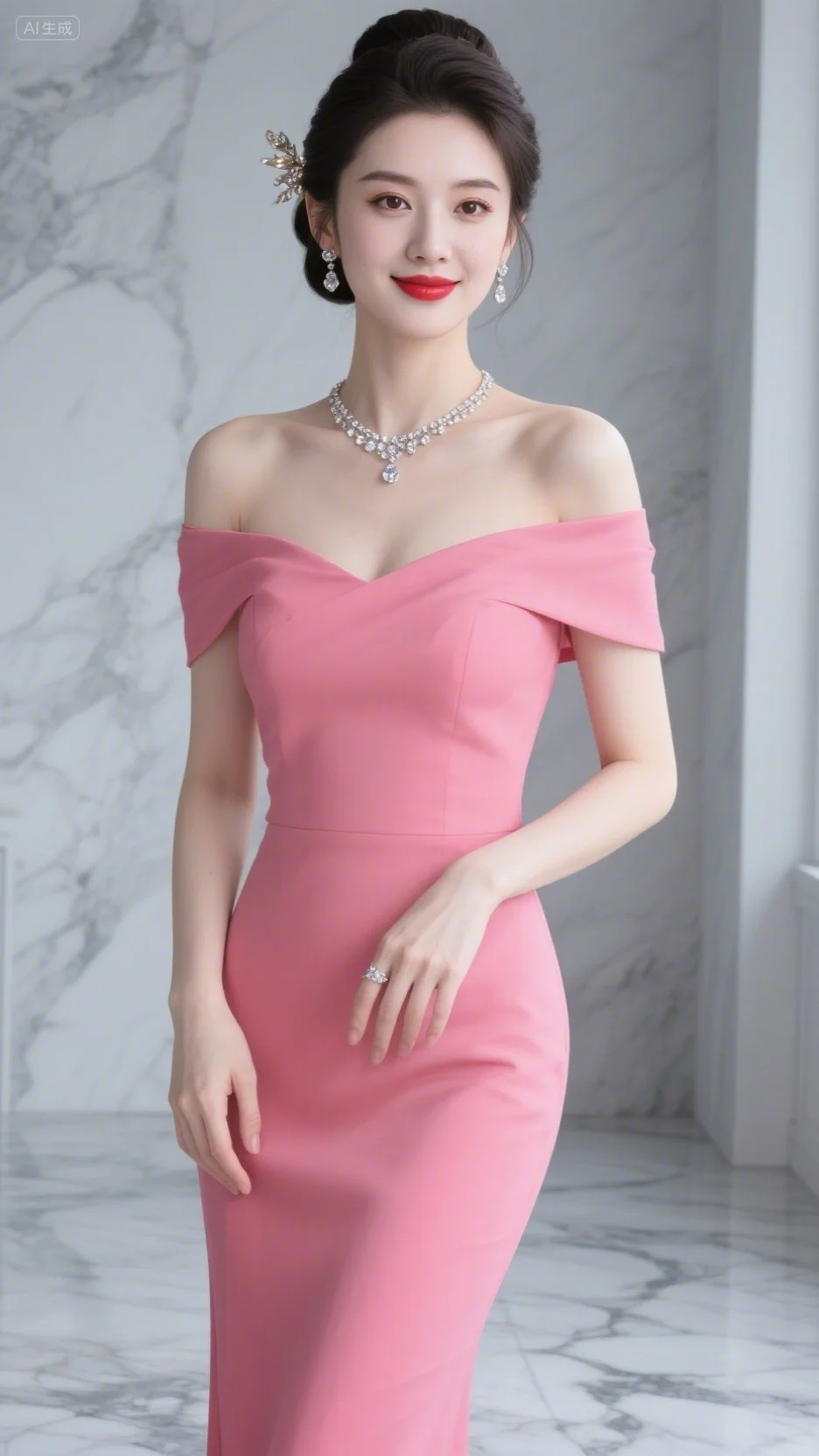 温柔又高级的粉色礼服👗