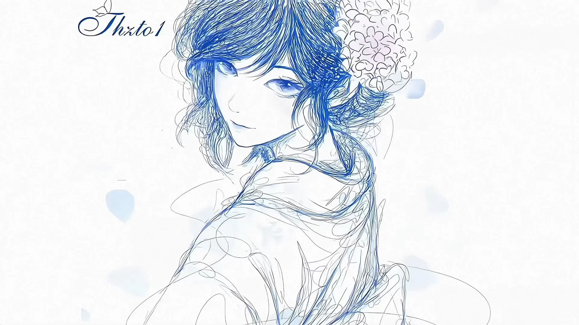 旧漫线稿·ipad平板live动态壁纸|朋友圈背景