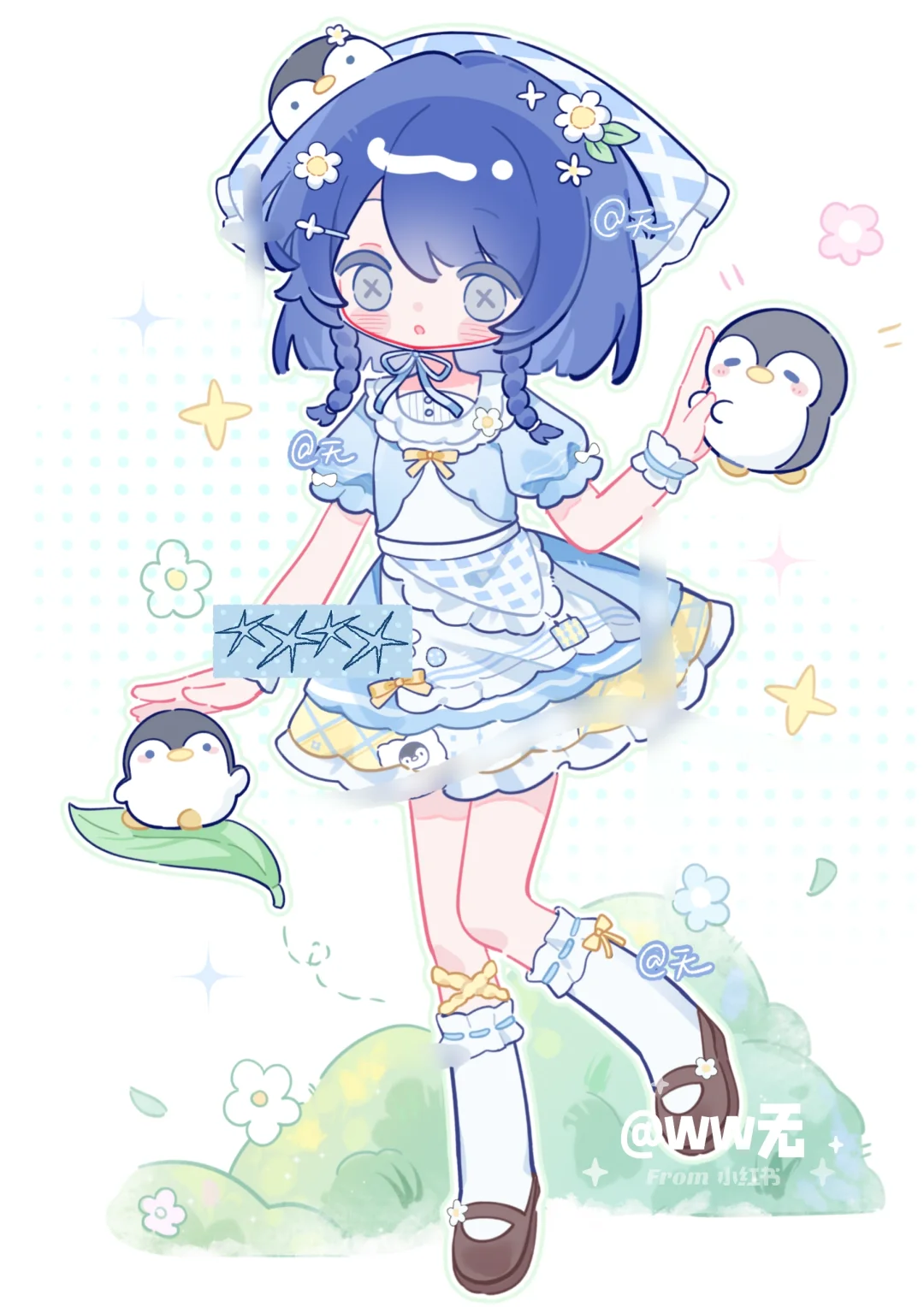 四张立绘四个画风？