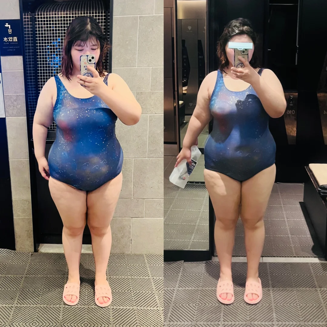 200斤女生游泳一个月，有变化吗