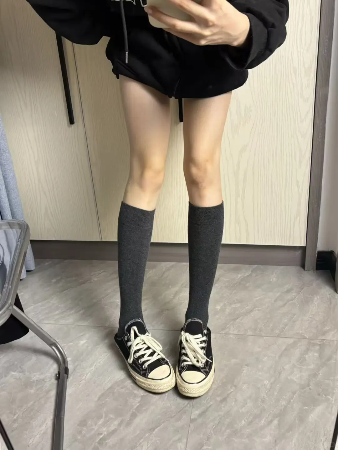 韩女氛围感！这双微压小腿袜太jue了🎉
