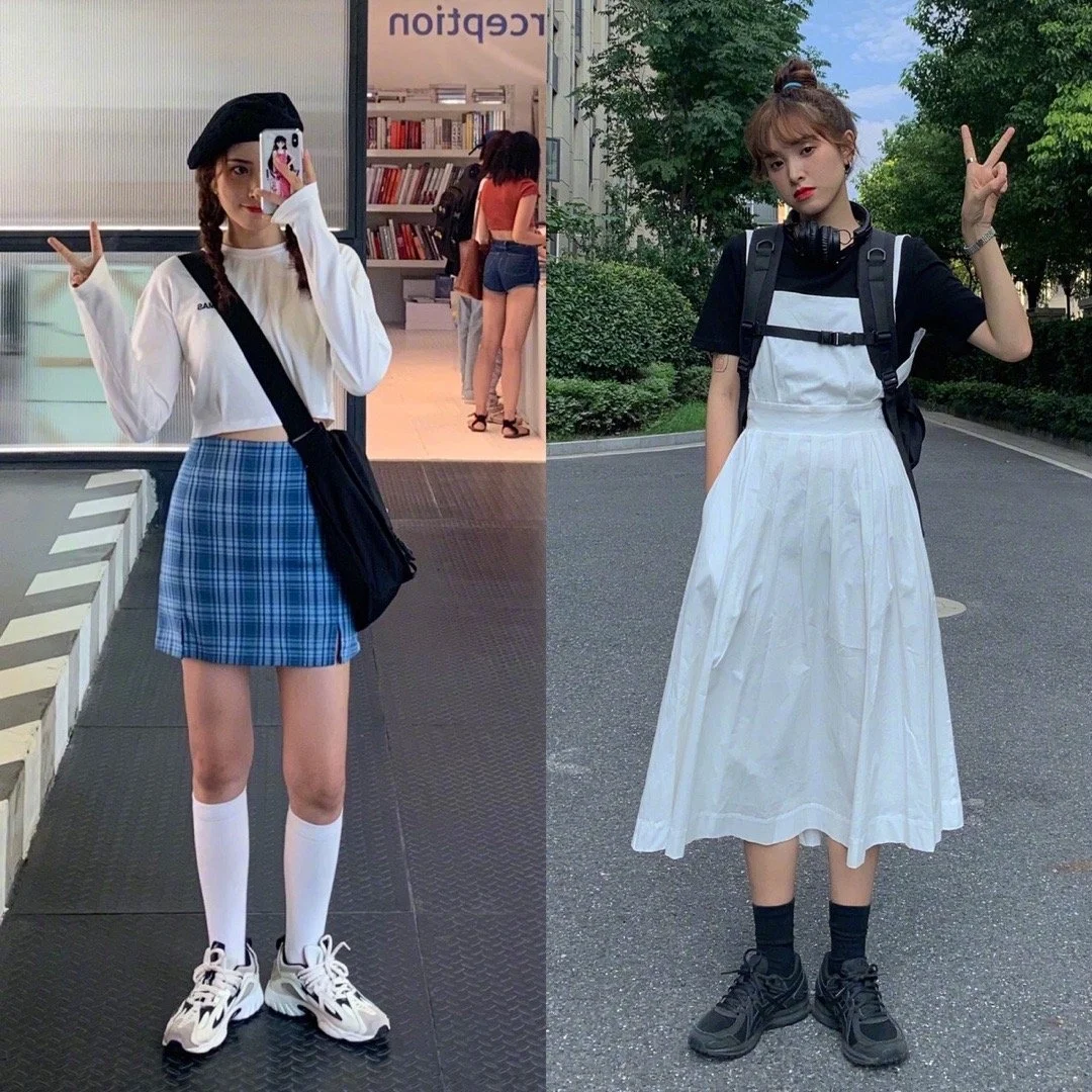 18套元气女孩的日常穿搭，青春活力💚