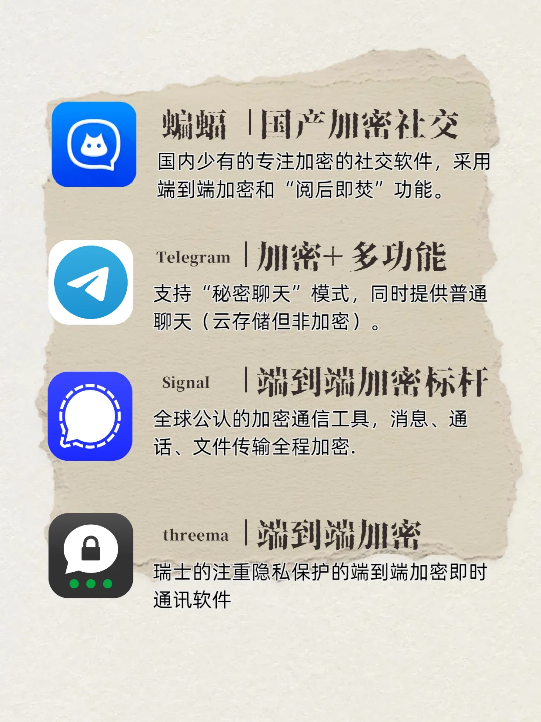 两个人最保密的/可以发隐私的聊天软件