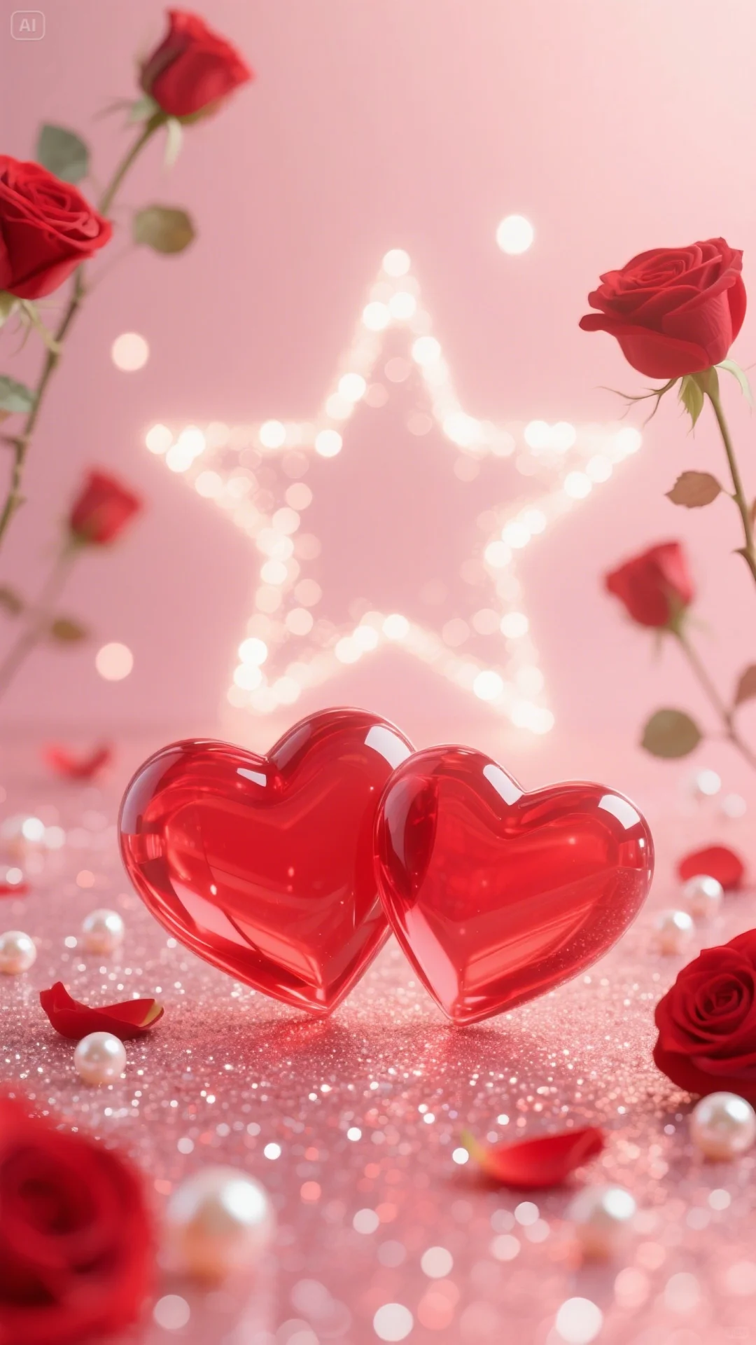 浪漫的🌹花与心❤️壁纸