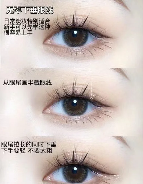 不同的眼型适合不同的画法