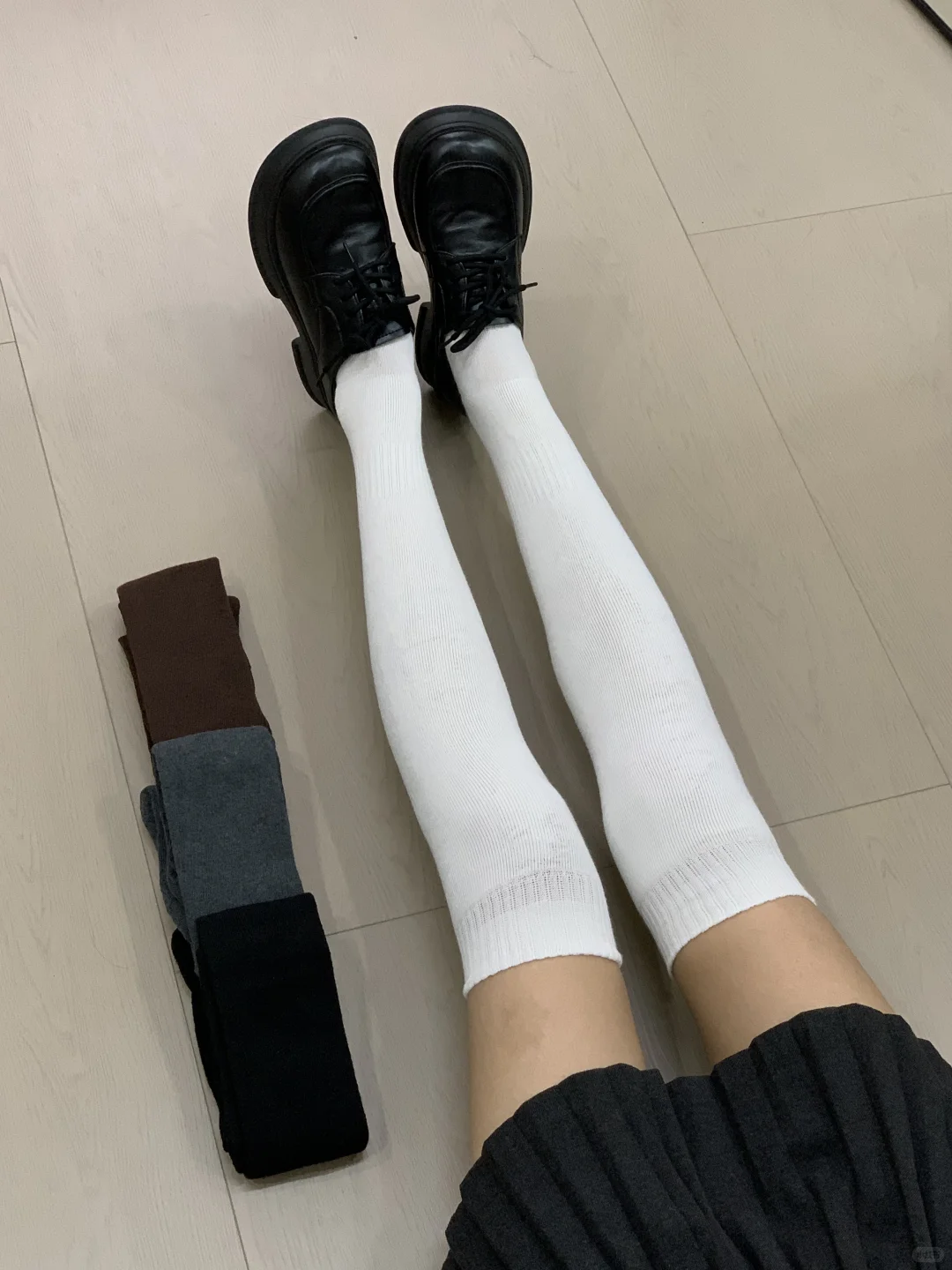 再不秋裤了！穿一年保暖不起球的过膝袜