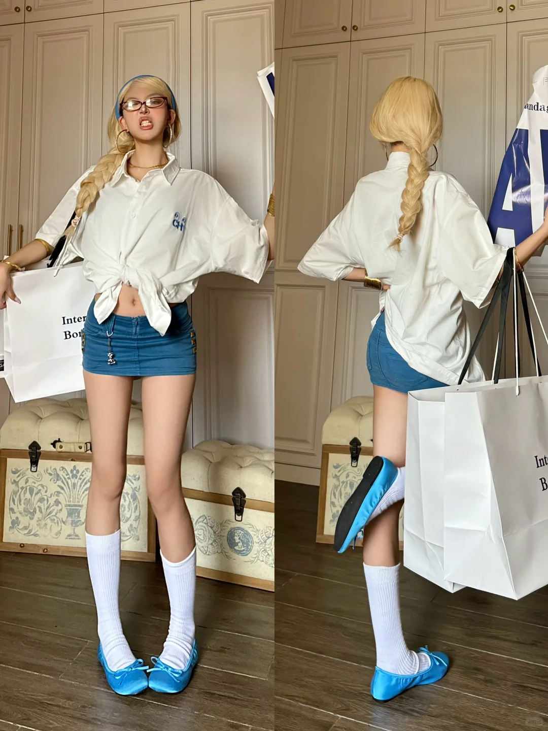 复古美式辣妹穿搭🫶🏾