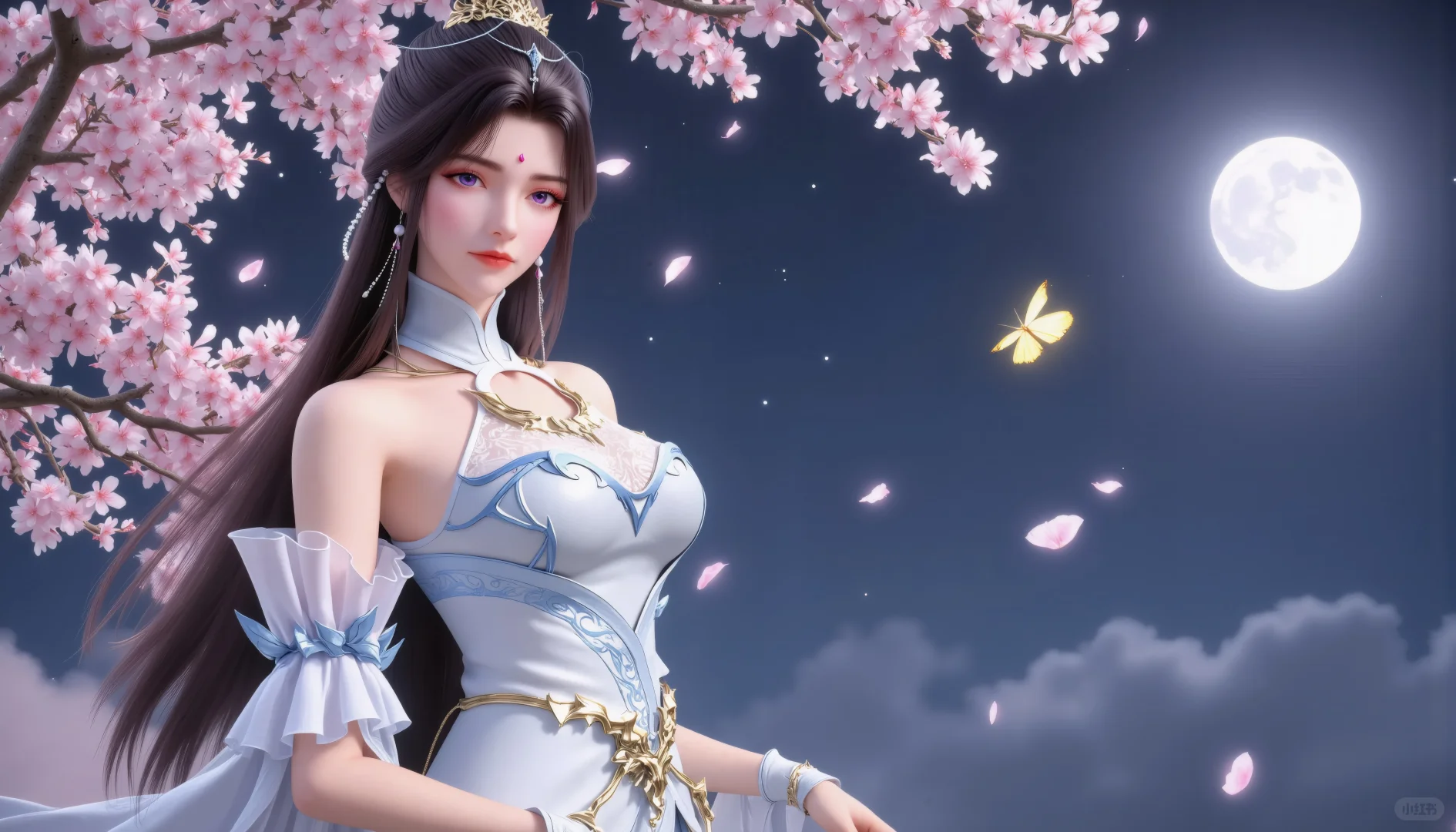 国漫女神《完美世界》月婵