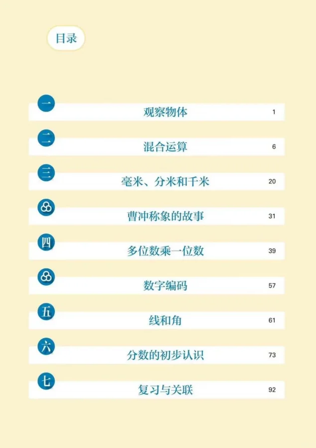 人教版2025三上数学新教材 电子书分享