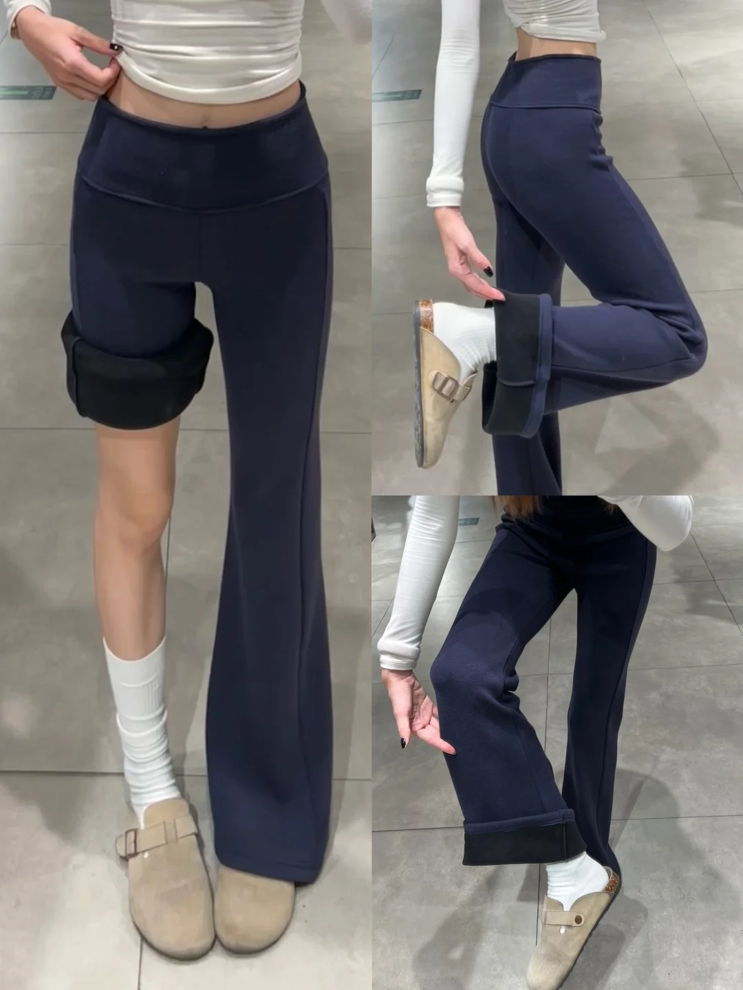 啊啊啊 谁懂这条加绒微喇瑜伽裤的含金量啊~