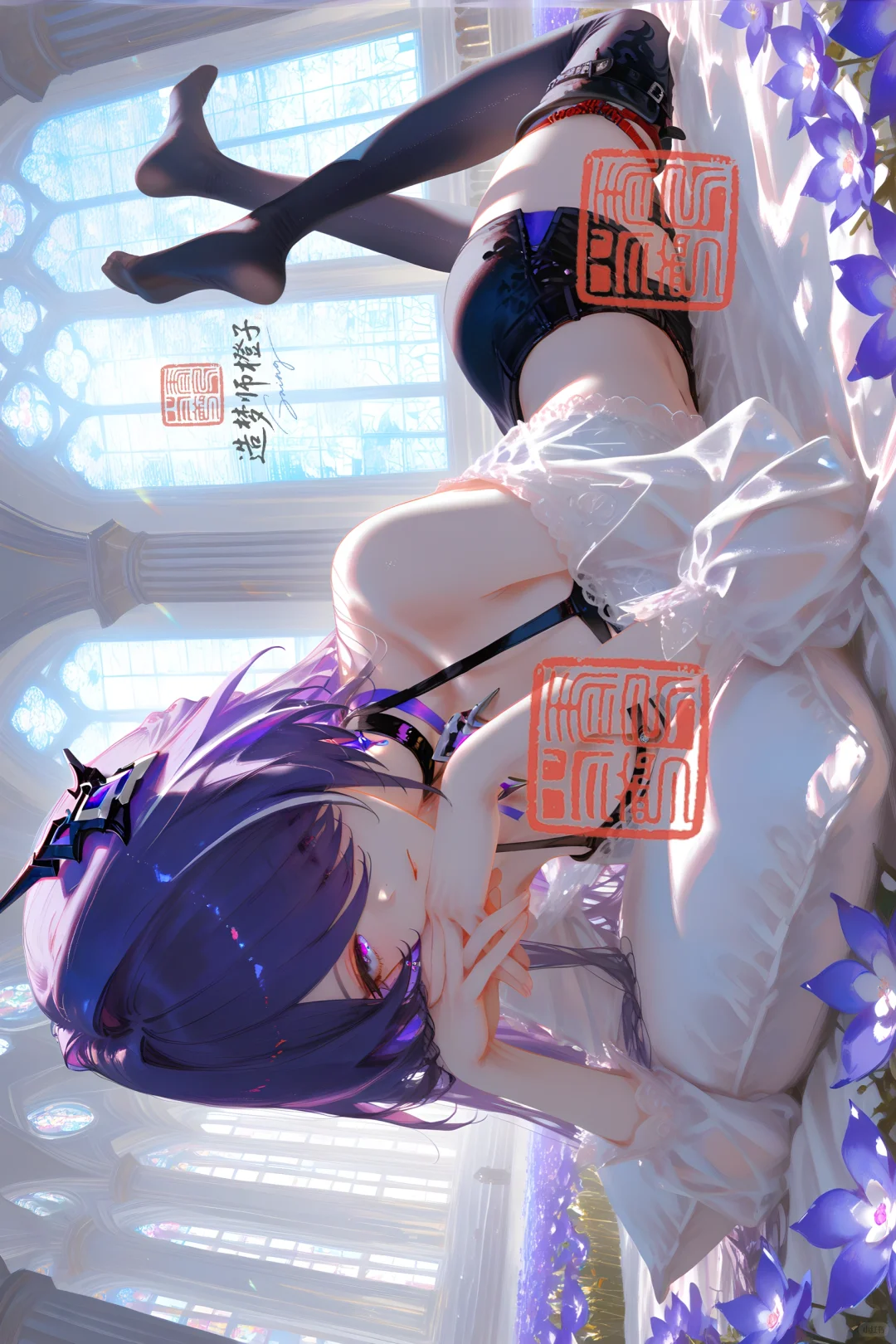 “崩铁教堂梦境✨六位女神床榻壁纸