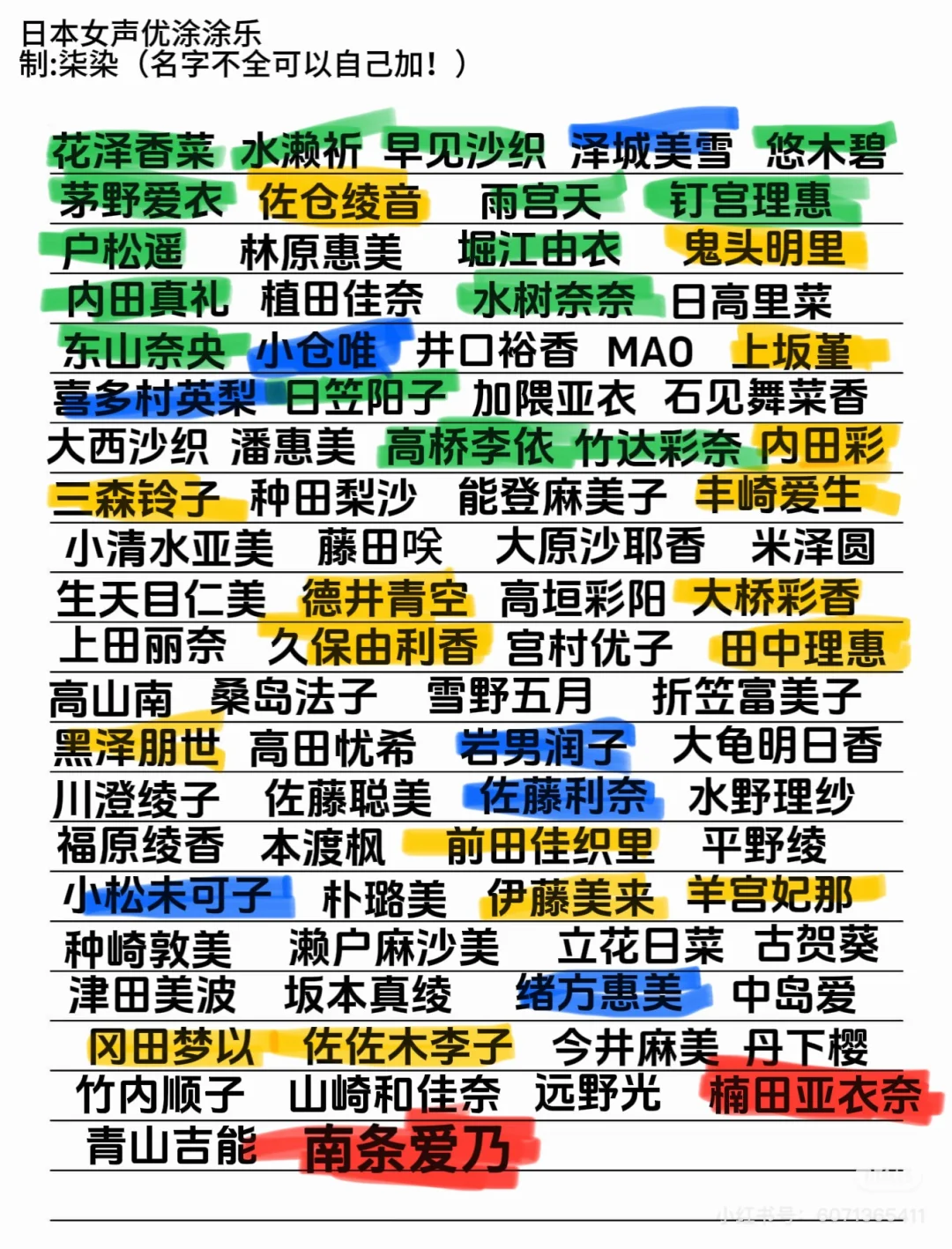 跟一个女声优涂涂乐