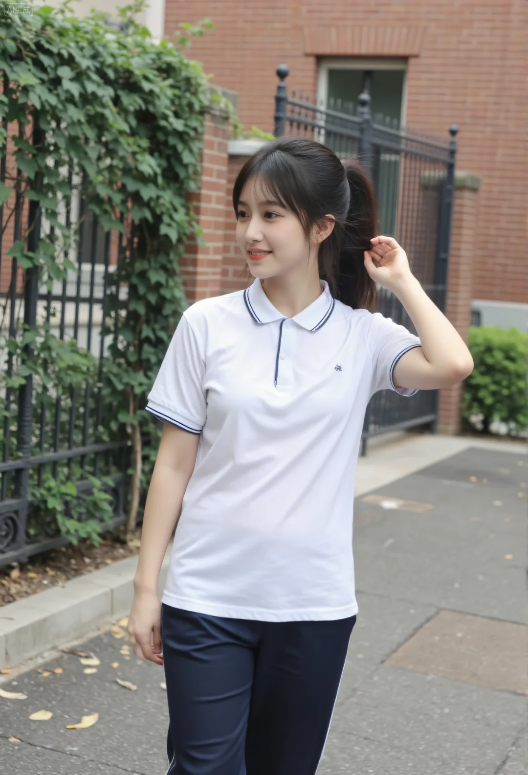 今天的校服太清爽啦～