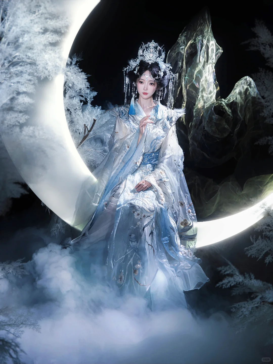 广寒仙子，别来无恙。🌸中秋嫦娥清冷妆造