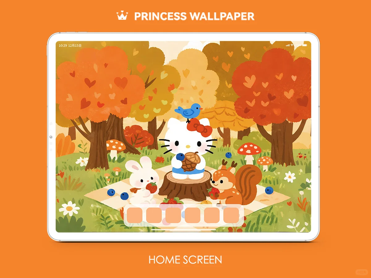 923#🍁HelloKitty秋日野餐🍂ipad高清壁纸