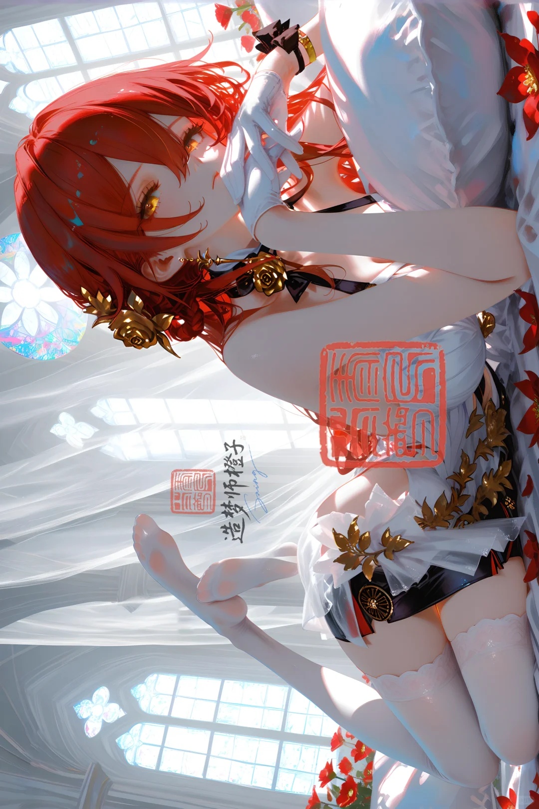 “崩铁教堂梦境✨六位女神床榻壁纸