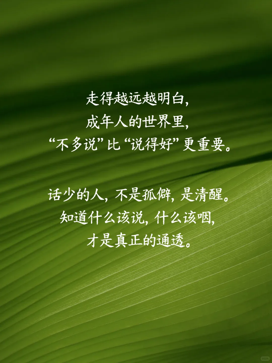 不要和别人，说太多话。