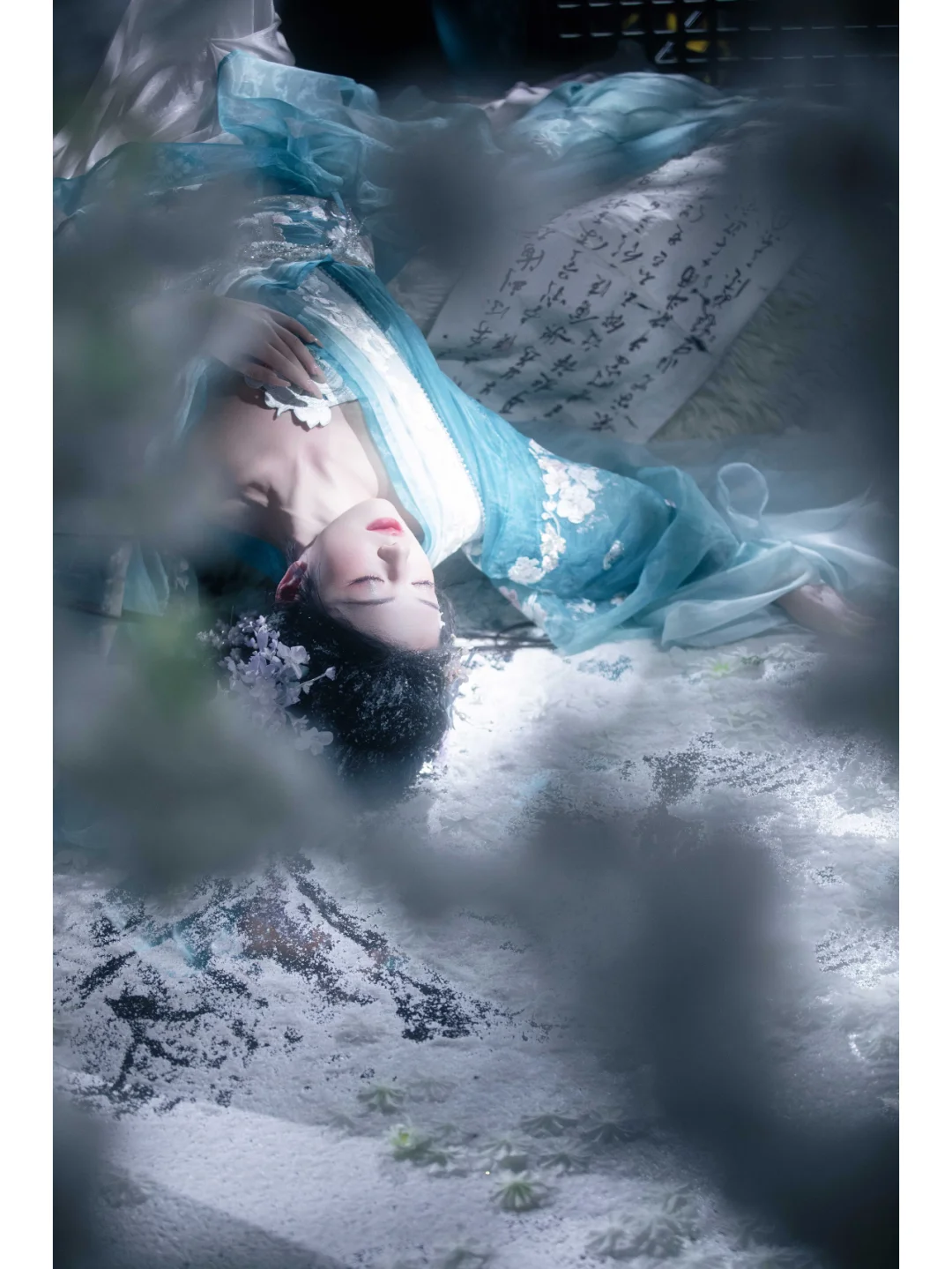 三更月,中庭恰照梨花雪🕊️冬日意境感写真