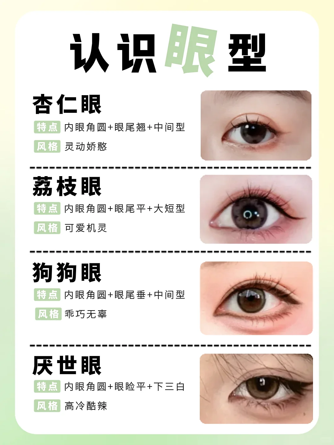 8种眼型，看看你更适合哪种！
