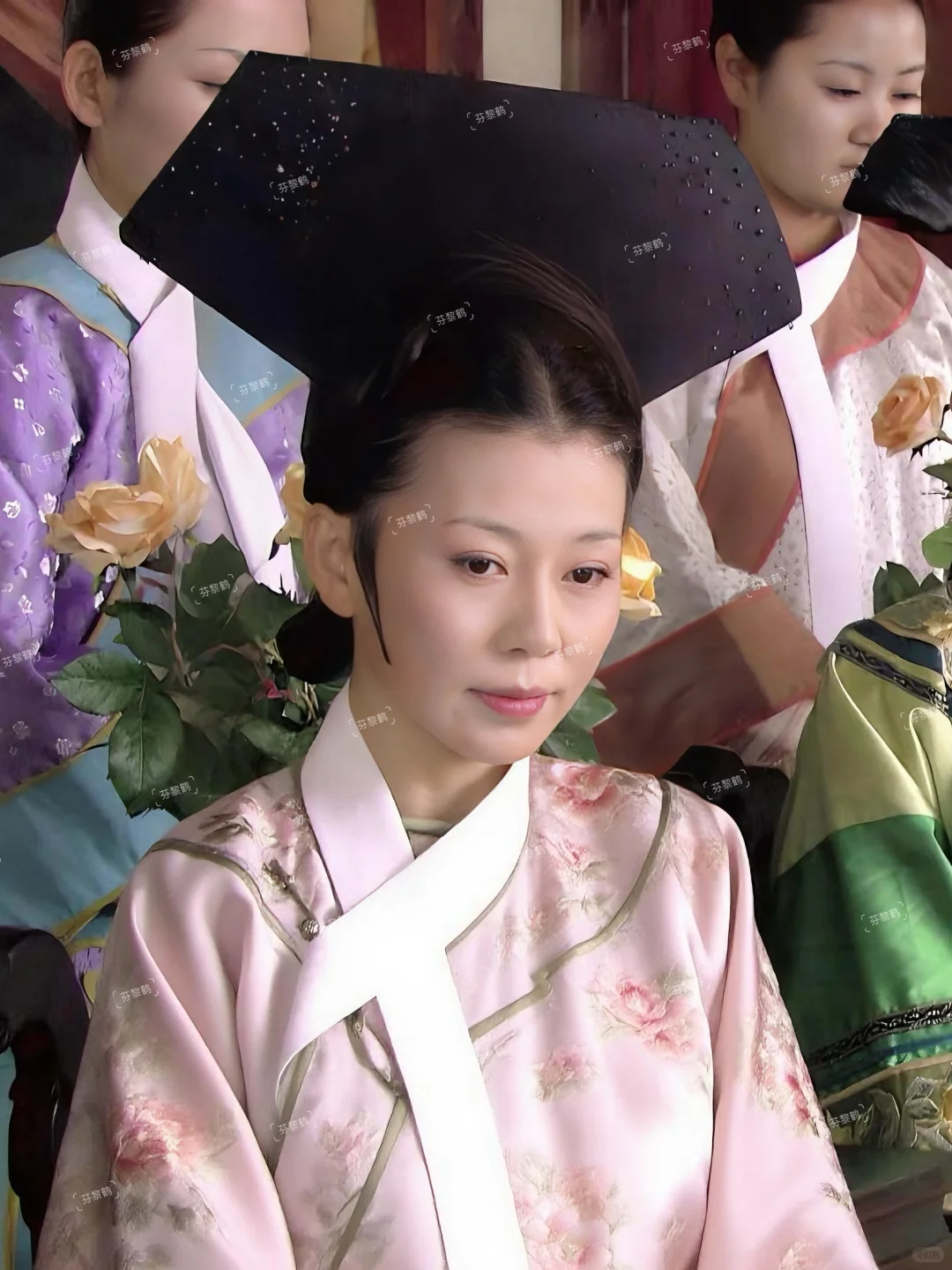 粉色娇嫩你如今几岁？给齐妃娘娘簪花
