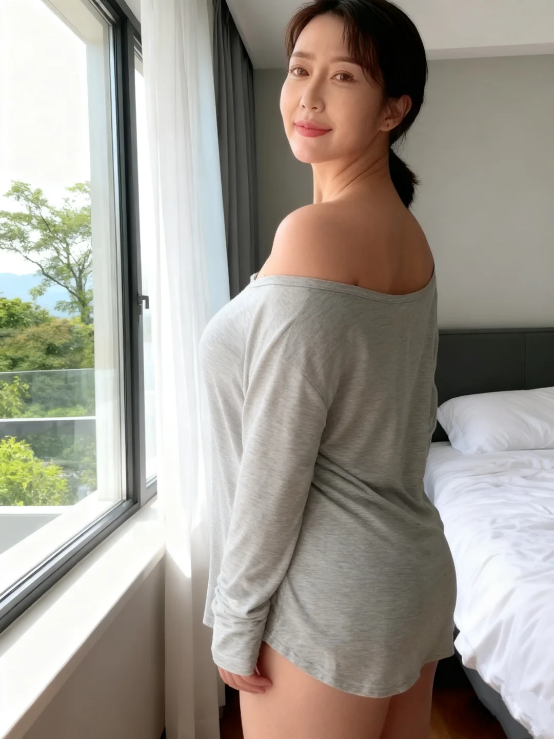 阿姨的沧桑,已经没有年轻的时候焕发