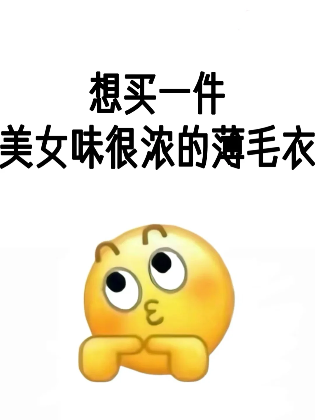 我只想要美女味很浓的毛衣！！十万火急